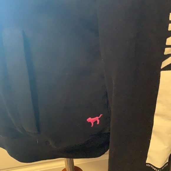 PINK Victoria’s Secret black 1/4 zip with pocket - Picture 3 of 9